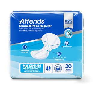 Attends Shaped Pads Regular
