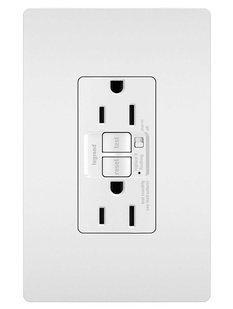 radiant® 15A  Tamper-Resistant Self-Test GFCI Outlet with Audible Alarm
