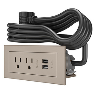 Furniture Power Basic Power Unit- Nickel Furniture Power Basic Power Unit- Nickel