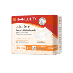 Tranquility Air-Plus Breathable Underpad, 30x36"