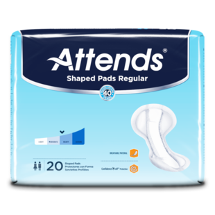 Attends Shaped Pads Regular