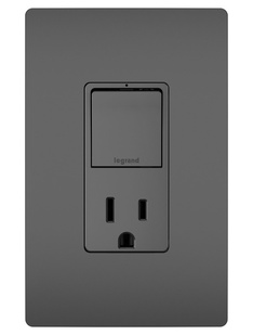 radiant® Single-Pole/3-Way Switch with 15A Tamper-Resistant Outlet