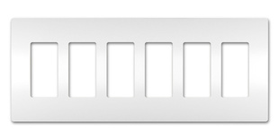 radiant® Six-Gang Screwless Wall Plate