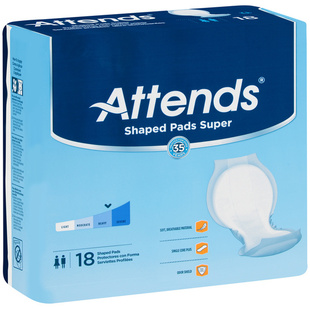 Attends Shaped Pads Super