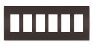 radiant® Six-Gang Screwless Wall Plate