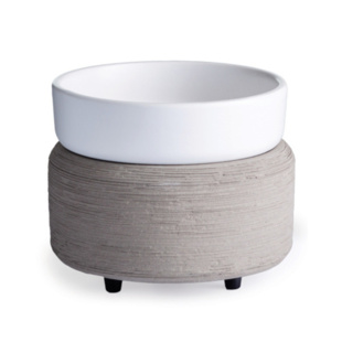 2-in 1 Fragrance Warmer, Gray Texture