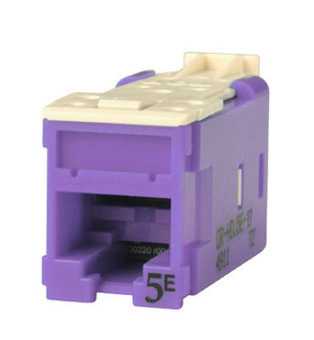 Clarity CAT5E High Density Jack,T568A/B, purple Clarity CAT5E High Density Jack,T568A/B, purple