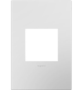 adorne® Powder White One-Gang Screwless Wall Plate adorne® Powder White One-Gang Screwless Wall Plate