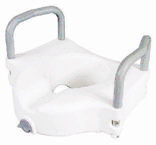 Raised Toilet Seat with Handles