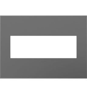 adorne® Magnesium Three-Gang Screwless Wall Plate adorne® Magnesium Three-Gang Screwless Wall Plate
