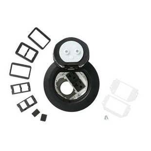 4AT Prewired Dual Service Evolution™ Poke-Thru Device-Black