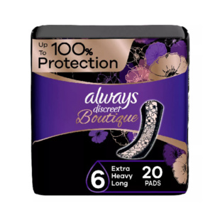 Always Discreet Boutique Extra Heavy Long Pad