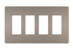 radiant® Four-Gang Screwless Wall Plate