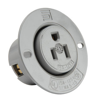 Flanged Outlet, Gray