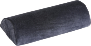 Memory Foam Half Roll Pillow, Small Grey