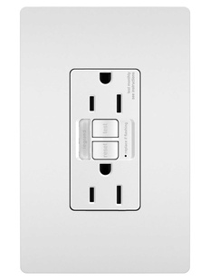 radiant® 15A Tamper-Resistant Self-Test GFCI Outlet with Night Light radiant® 15A Tamper-Resistant Self-Test GFCI Outlet with Night Light