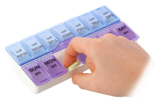 Pill Organizer, Weekly Twice-A-Day