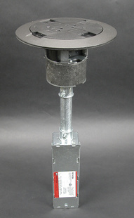 RC7 Multi-Service Poke-Thru Assembly, Black