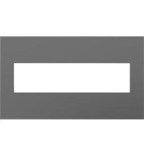 adorne® Magnesium Four-Gang Screwless Wall Plate adorne® Magnesium Four-Gang Screwless Wall Plate