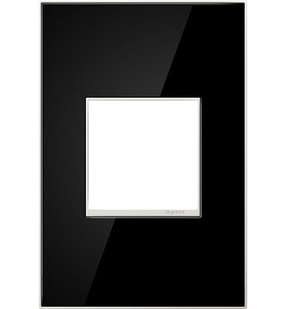 adorne® Mirror Black One-Gang Screwless Wall Plate adorne® Mirror Black One-Gang Screwless Wall Plate