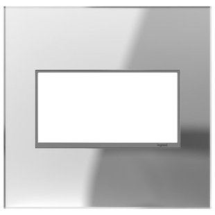 adorne® Mirror Two-Gang Screwless Wall Plate adorne® Mirror Two-Gang Screwless Wall Plate