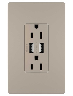 radiant® 15A Tamper-Resistant USB Outlet