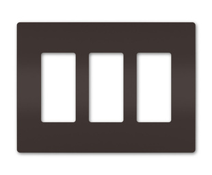 radiant® Three-Gang Screwless Wall Plate