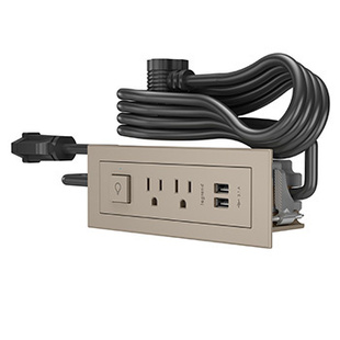 Furniture Power Switching Power Unit- Nickel Furniture Power Switching Power Unit- Nickel