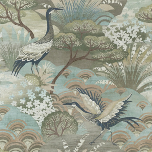 Fable in Enchanted Blues on Manila Hemp | Phillip Jeffries