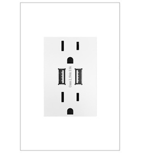 adorne® Dual-USB Outlet adorne® Dual-USB Outlet
