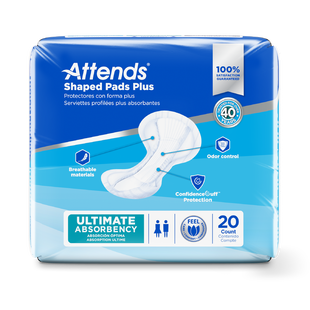 Attends Shaped Pads Plus