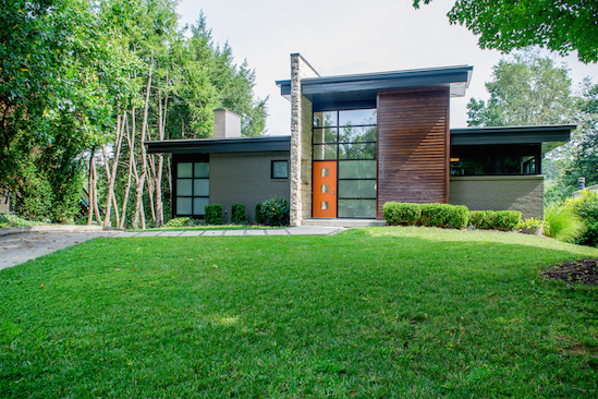 This house is very unassuming from the front From a Fallaway Lot to a Dream House