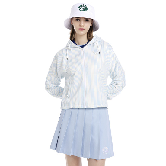 여성 테리지 플라워 자수 버킷햇