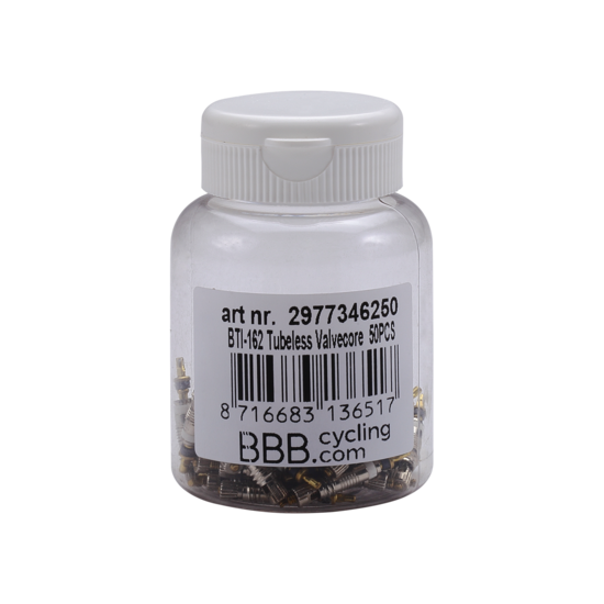 Photo - Valves BBB tubeless Valvecore 50 pcs