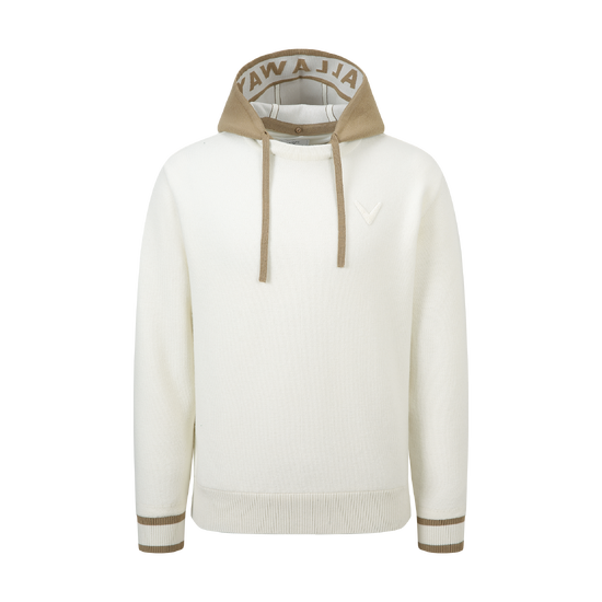 남성  솔리드 후드형 라운드 스웨터