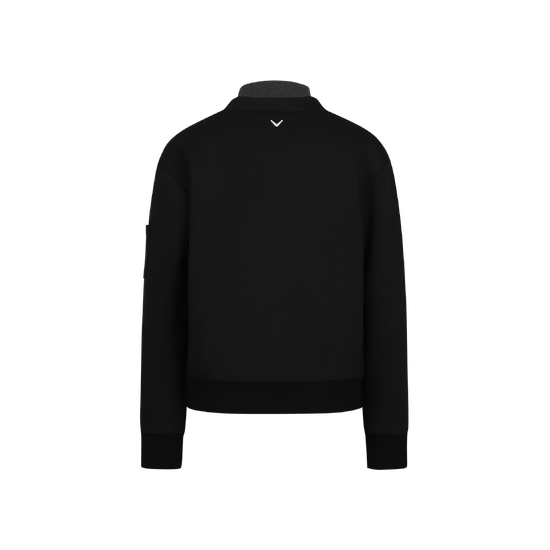 가을 여성 배색 레이어드넥 티셔츠