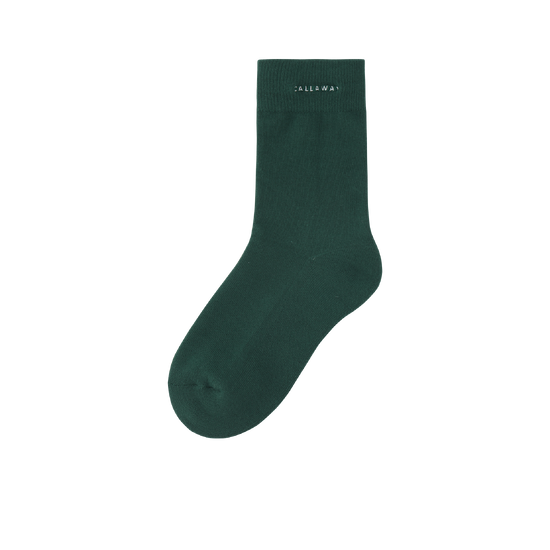 여성 솔리드 중목 양말