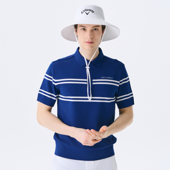 여름 배색 반팔 풀오버