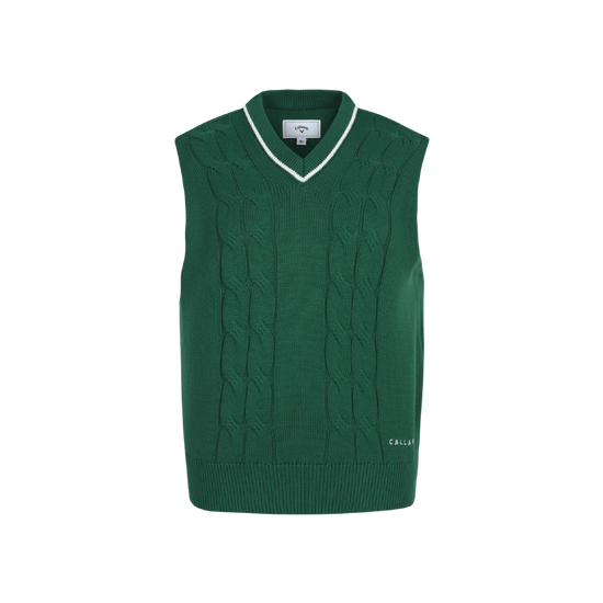 여성 봄 케이블 V넥 베스트