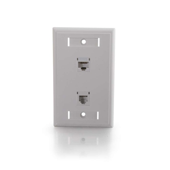 Pro Signal PSG91589 – 1-fach RJ45 Cat5e Frontplatte, Weiß, Inkl. Modul Für Netzwerkdosen