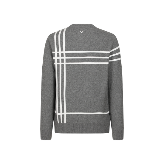 가을 남성 체크 패턴 풀오버