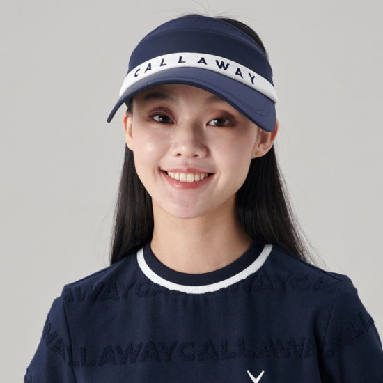 여성 컬러 블록 바이저