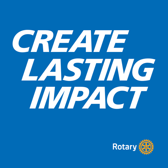 Create Lasting Impact - Presidential Message 2026-27 - Square Social Graphic (Azure, White Text
