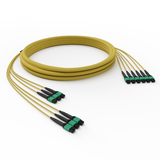 MPO-MPO 72F OS2 Angled Trunk top trimetric angle