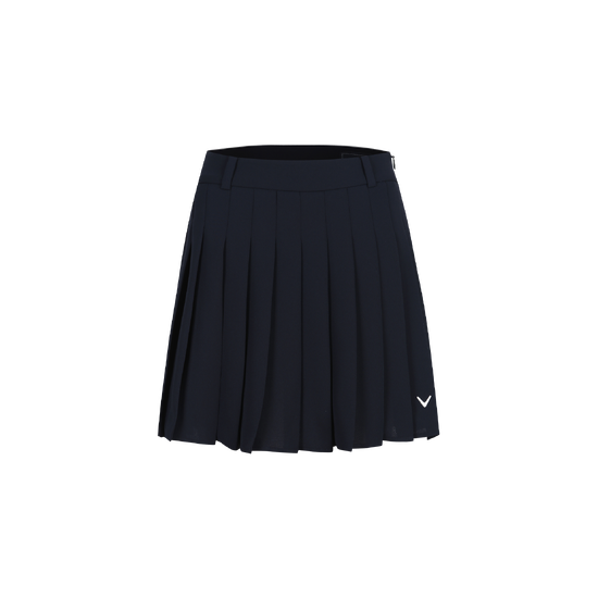 여성 봄 간격믹스 플리츠스커트