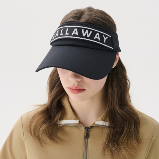 [여성] 와이드 리본 바이저