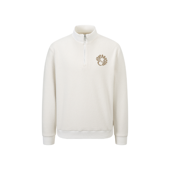 남성  뽀글이 짚업 방풍 티셔츠