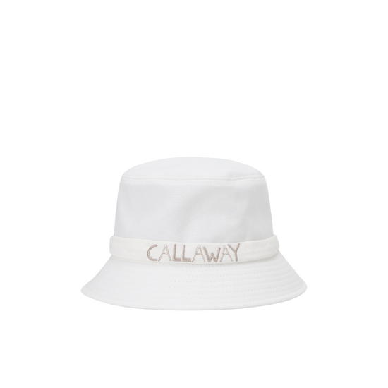 여성 로고 밴드 버킷 햇