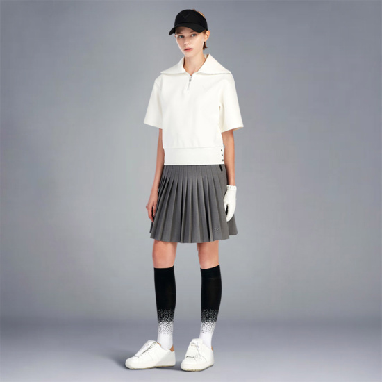 여성 가을 이밴드 플리츠 큐롯