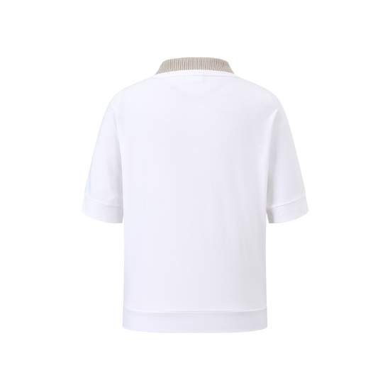 여성 여름 라그랑 배색형 티셔츠